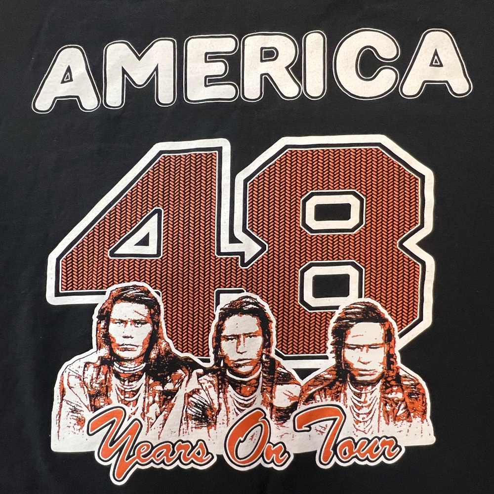 AMERICA Band 48 YEARS ON TOUR 2018 T SHIRT RARE 2XL